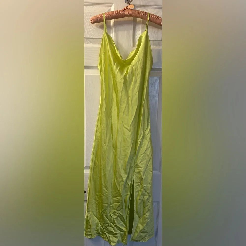 Paper heart silk dress size s